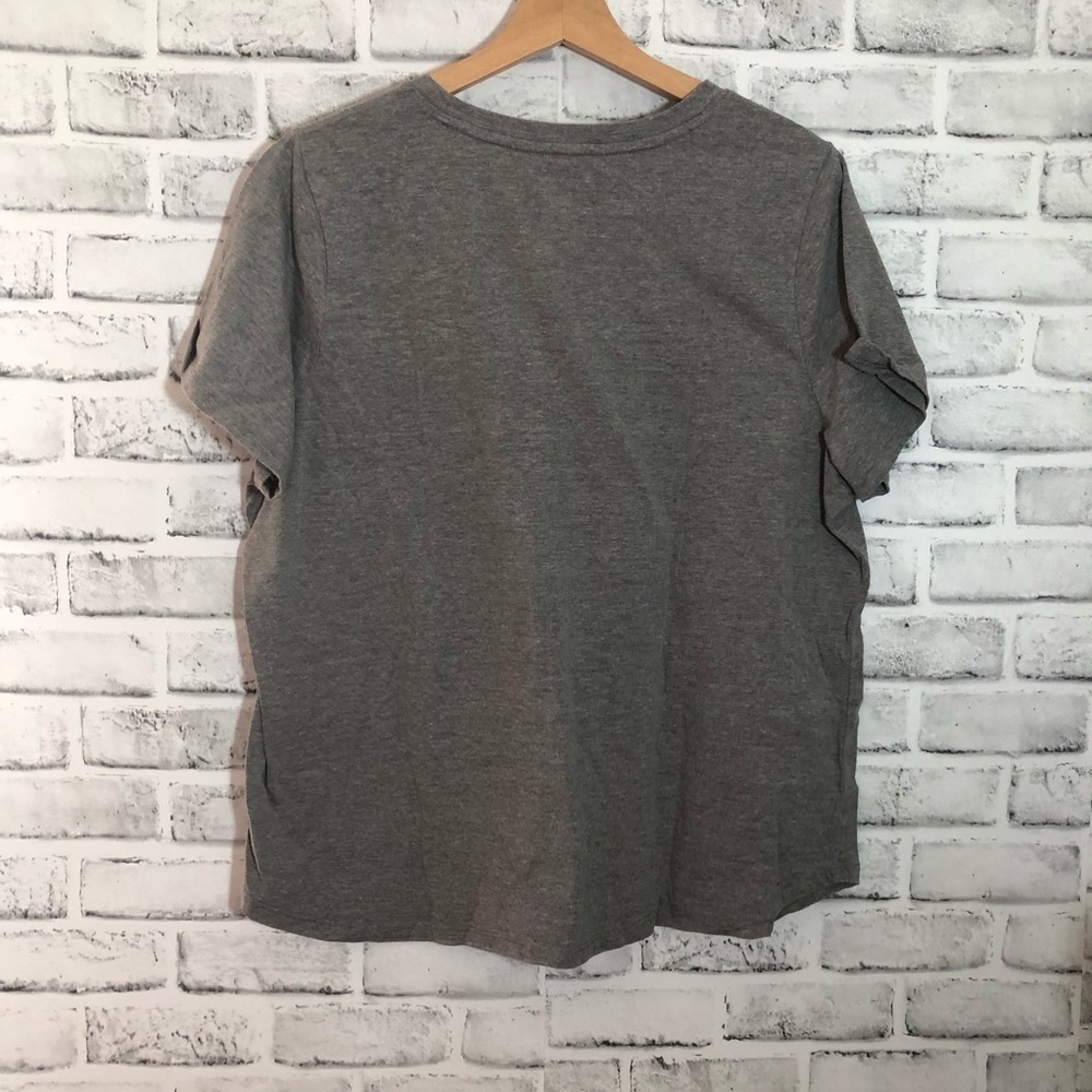 Power to the People Sonoma Gray Cotton Blend Tee - Picture 6 of 6